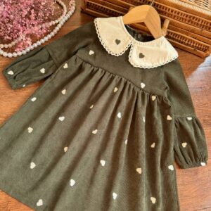 پیراهن مخمل قلبی